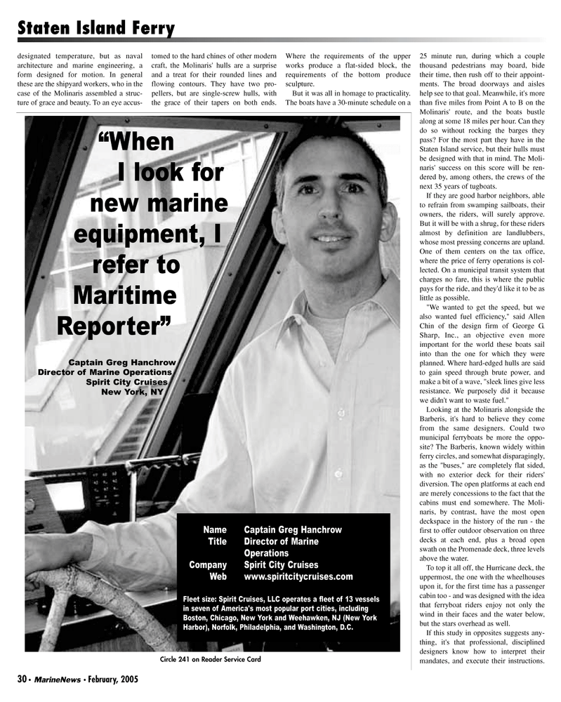 Marine News Magazine, page 30,  Feb 2005