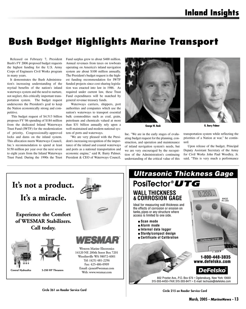 Marine News Magazine, page 13,  Mar 2005