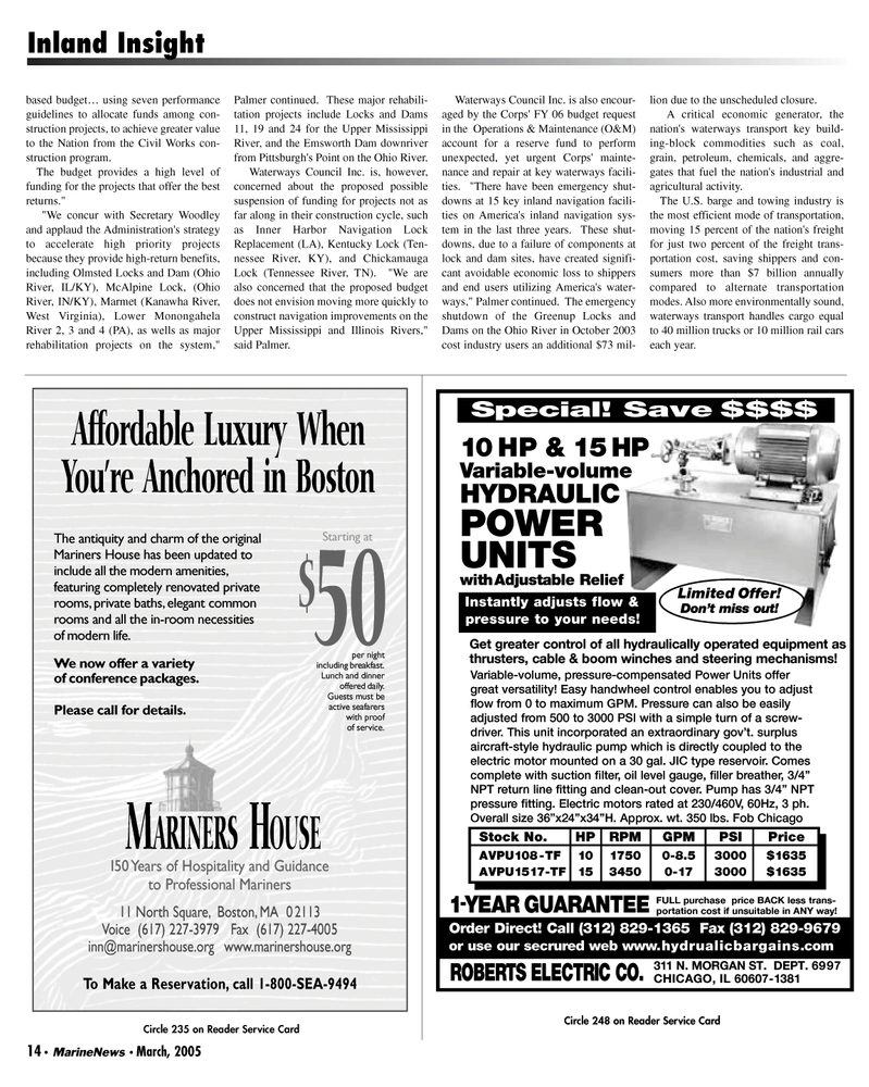 Marine News Magazine, page 14,  Mar 2005