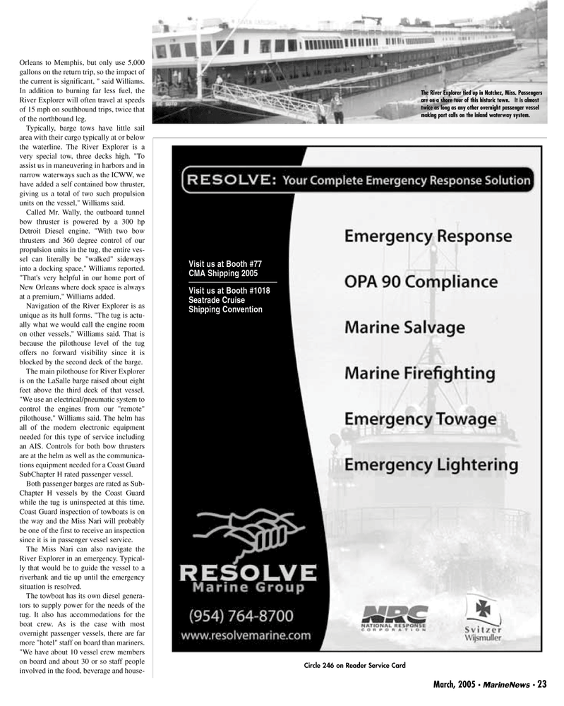 Marine News Magazine, page 23,  Mar 2005
