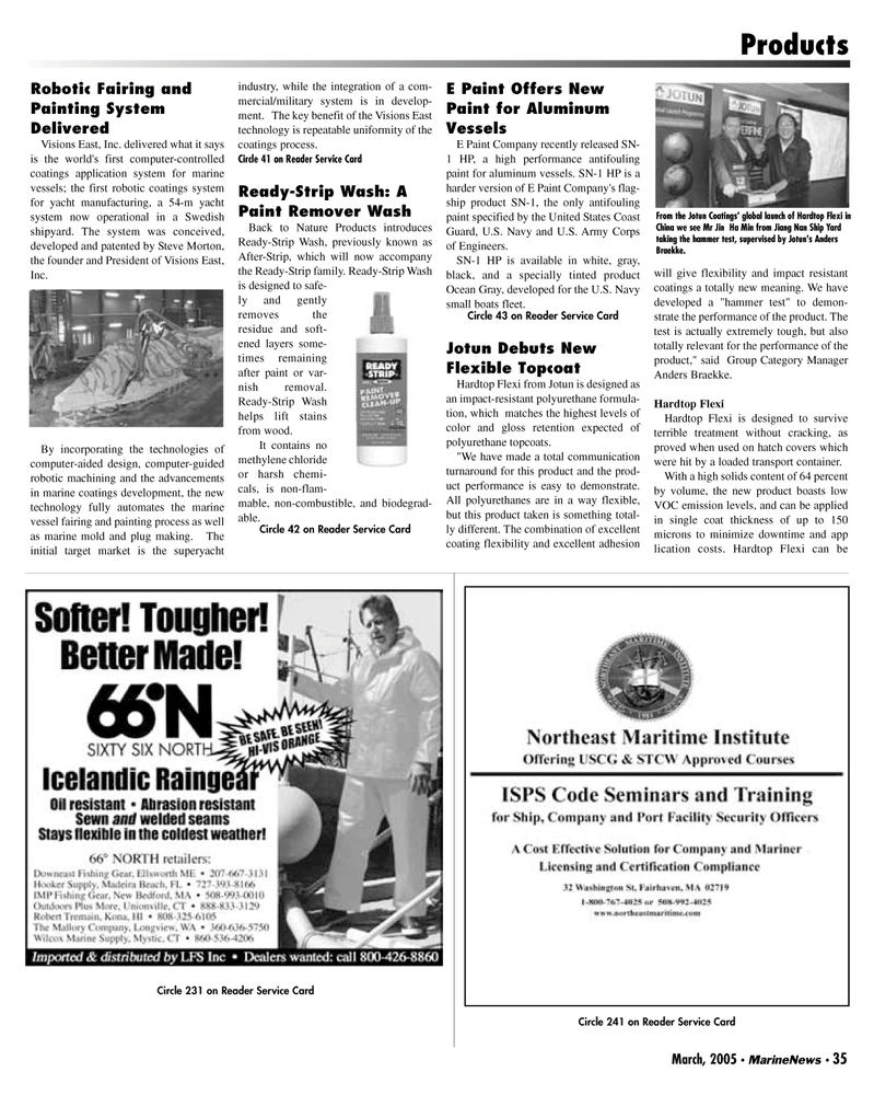 Marine News Magazine, page 35,  Mar 2005