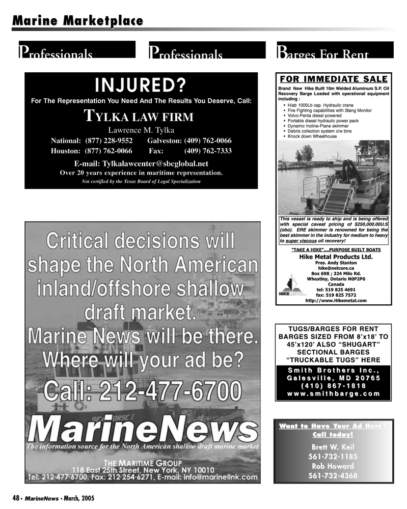 Marine News Magazine, page 48,  Mar 2005