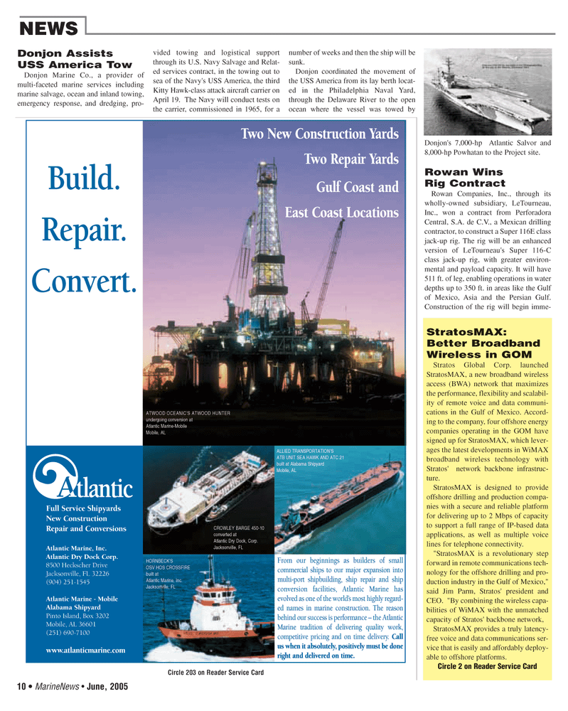 Marine News Magazine, page 10,  Jun 2005