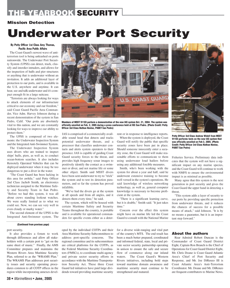 Marine News Magazine, page 38,  Jun 2005