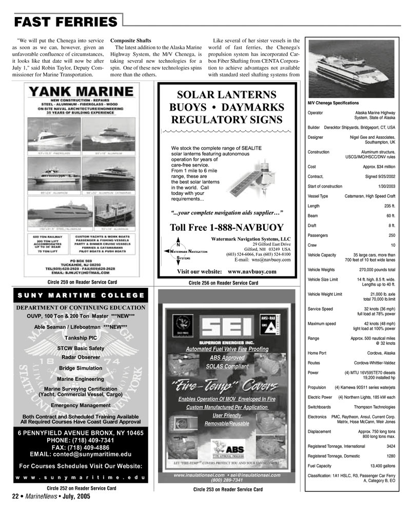 Marine News Magazine, page 22,  Jul 2005