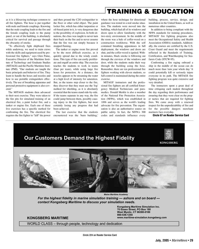 Marine News Magazine, page 29,  Jul 2005