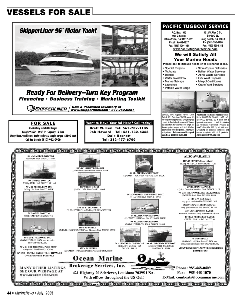 Marine News Magazine, page 44,  Jul 2005