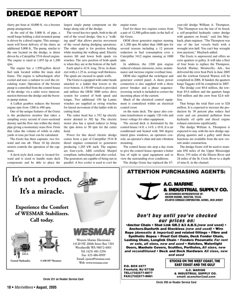 Marine News Magazine, page 18,  Aug 2005