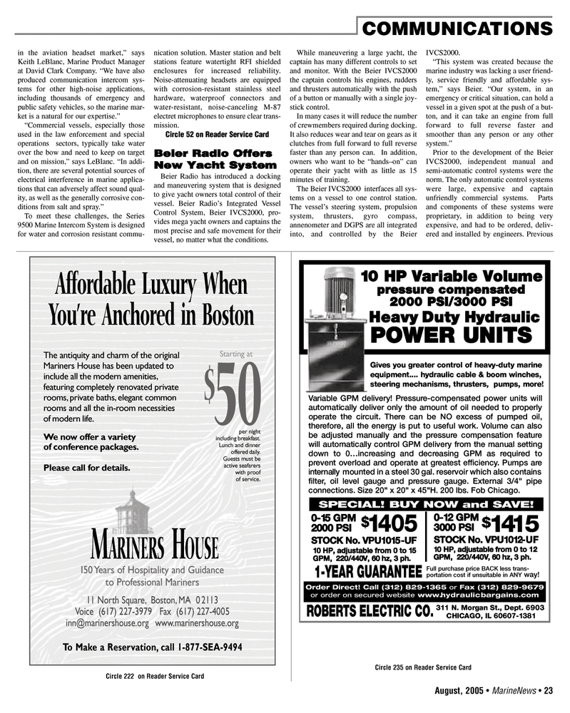 Marine News Magazine, page 23,  Aug 2005