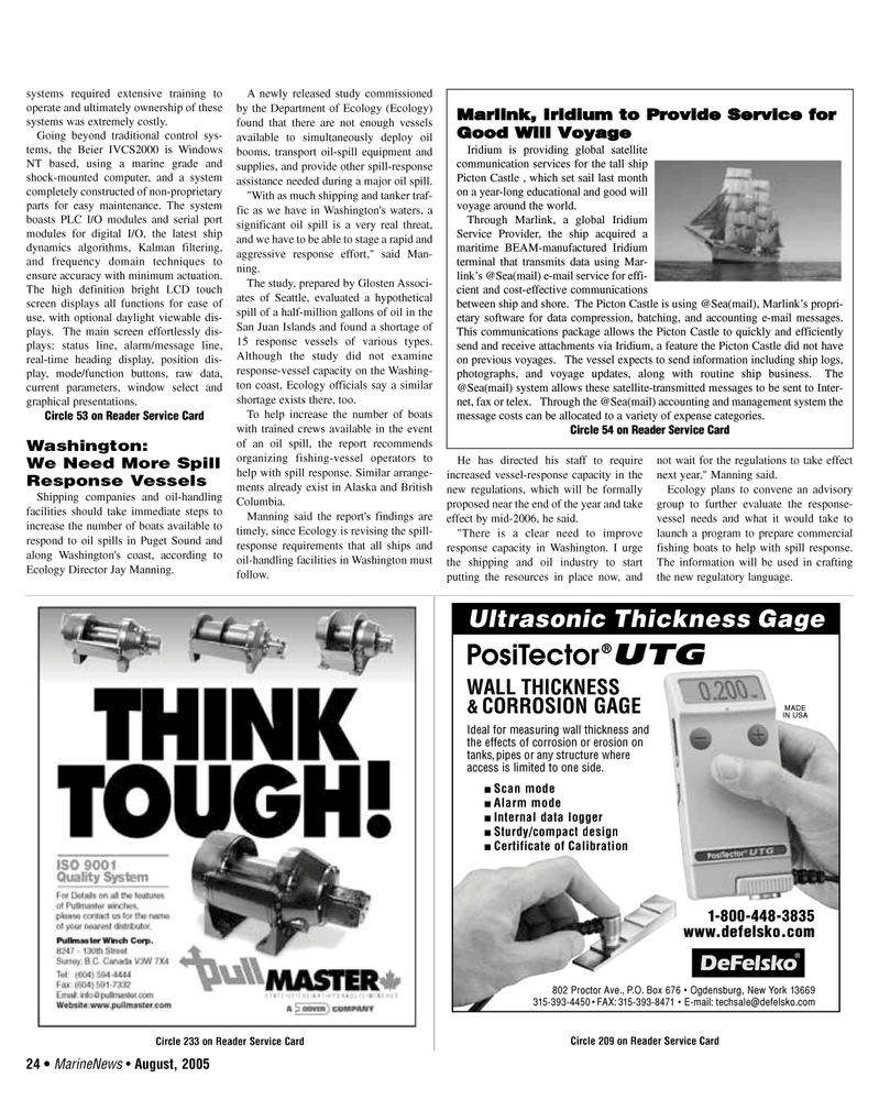 Marine News Magazine, page 24,  Aug 2005