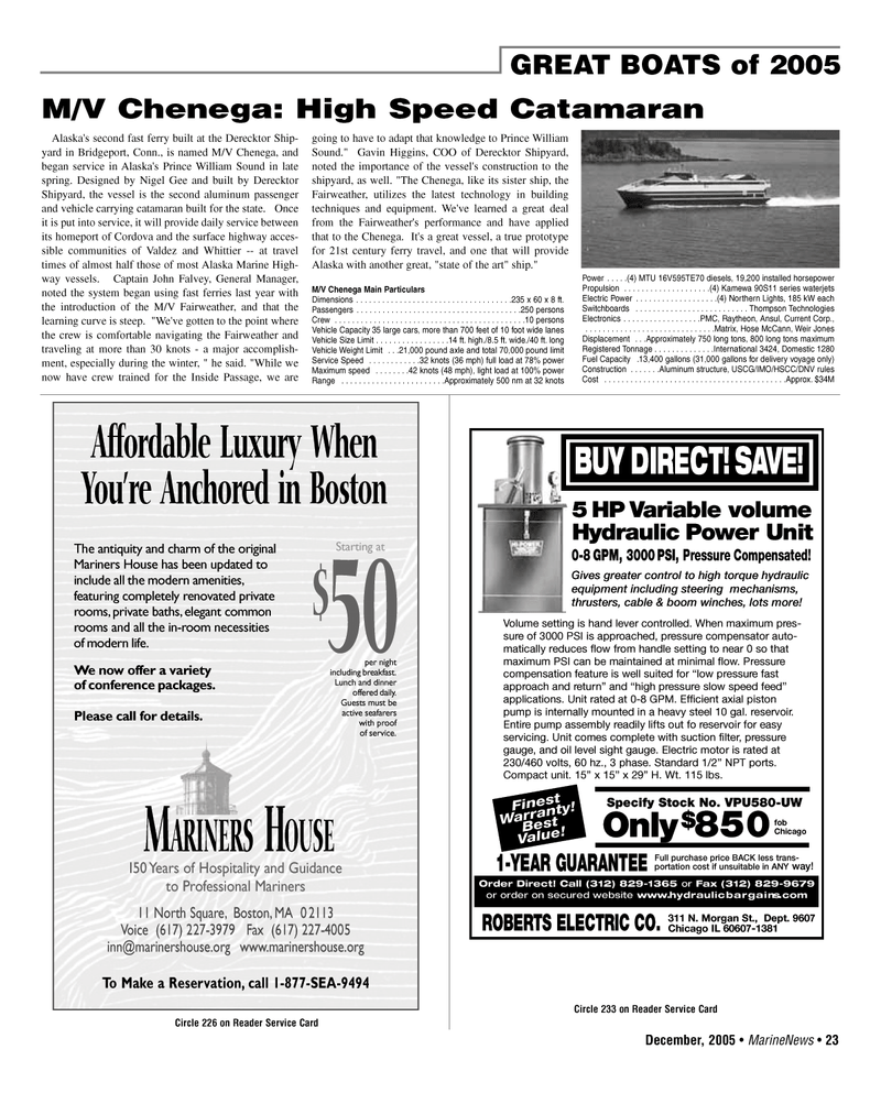 Marine News Magazine, page 23,  Dec 2005