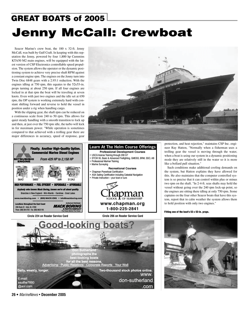 Marine News Magazine, page 26,  Dec 2005