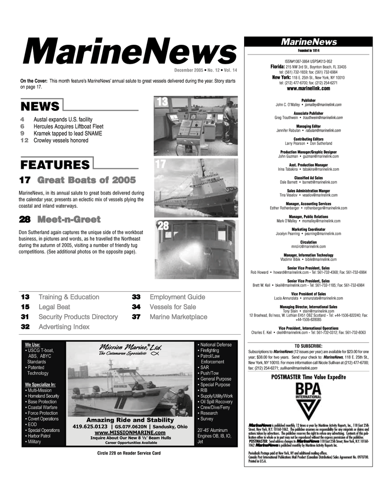 Marine News Magazine, page 2,  Dec 2005