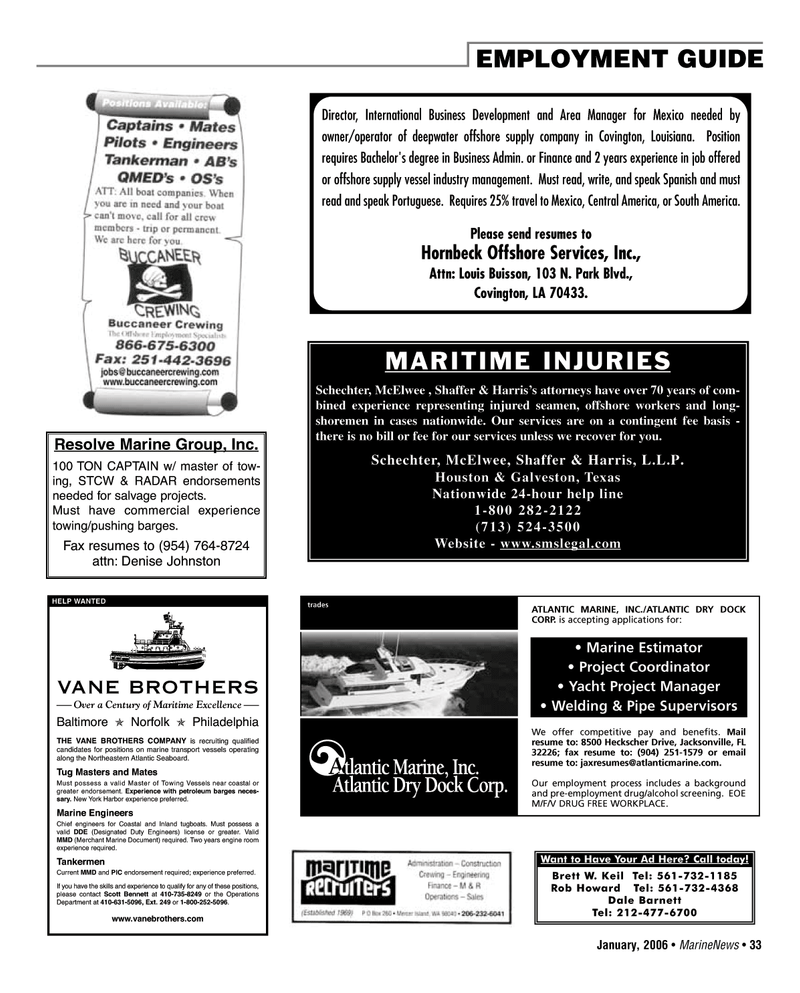 Marine News Magazine, page 33,  Jan 2006