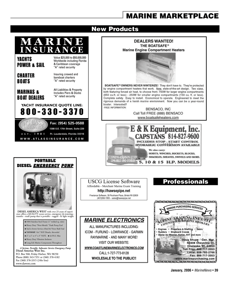 Marine News Magazine, page 39,  Jan 2006