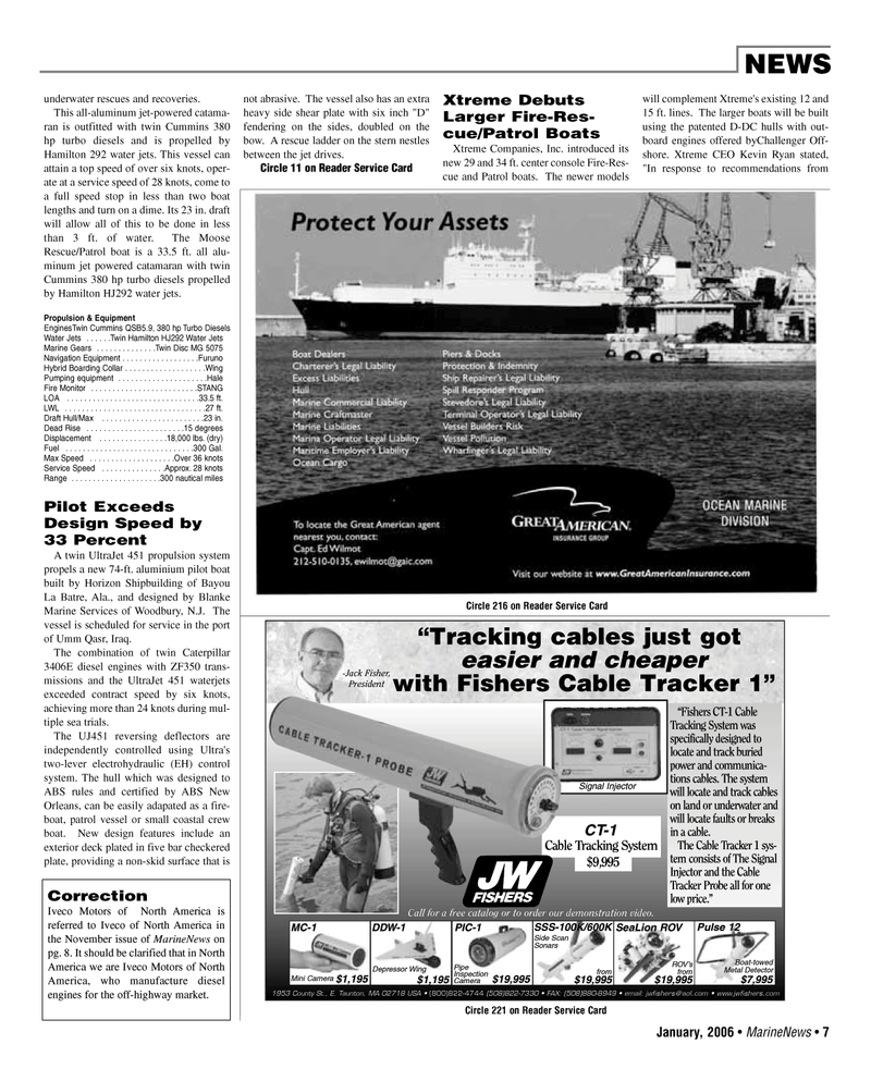 Marine News Magazine, page 7,  Jan 2006