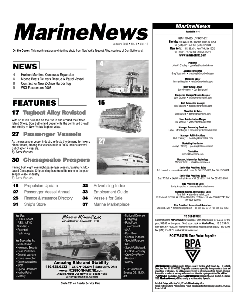 Marine News Magazine, page 2,  Jan 2, 2006