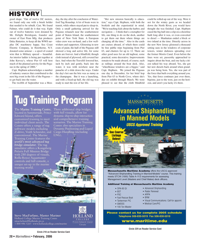 Marine News Magazine, page 20,  Feb 2006