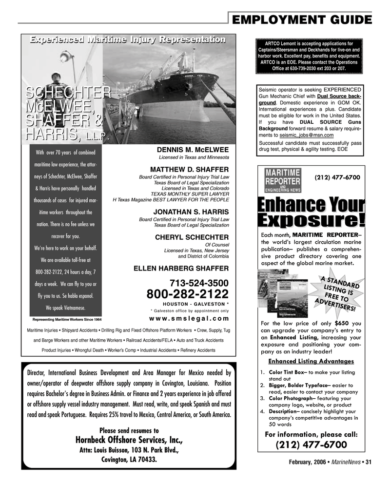 Marine News Magazine, page 31,  Feb 2006