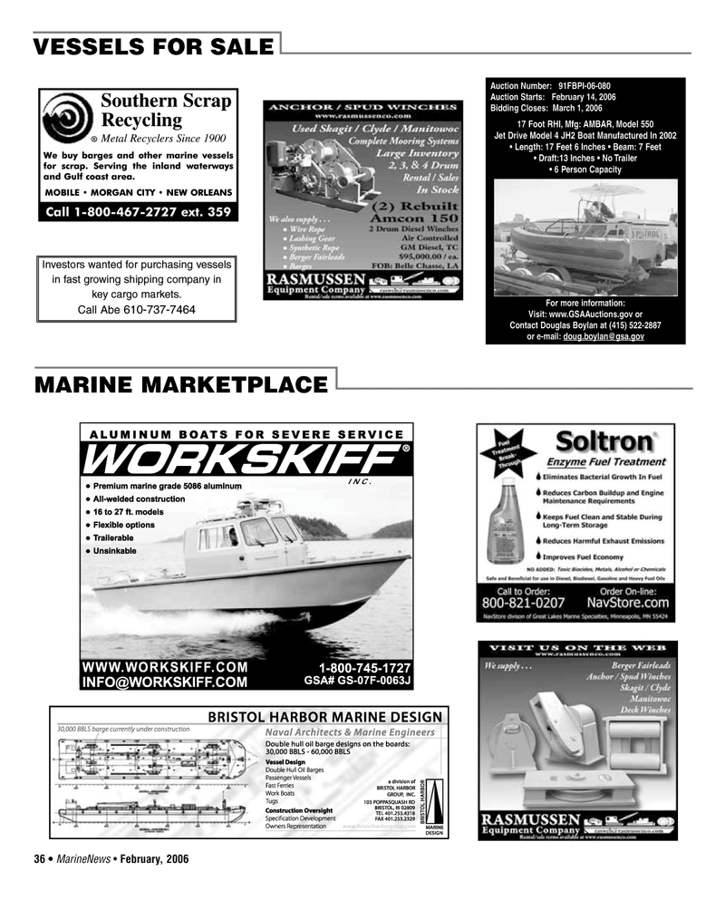 Marine News Magazine, page 36,  Feb 2006