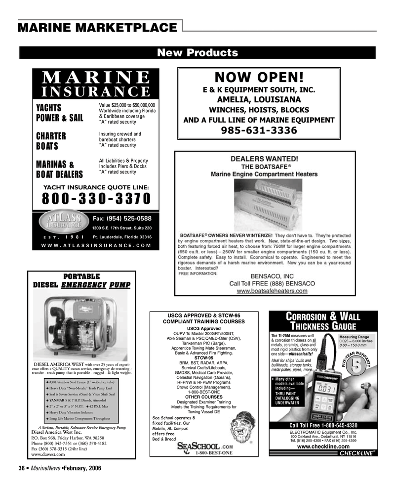 Marine News Magazine, page 38,  Feb 2006