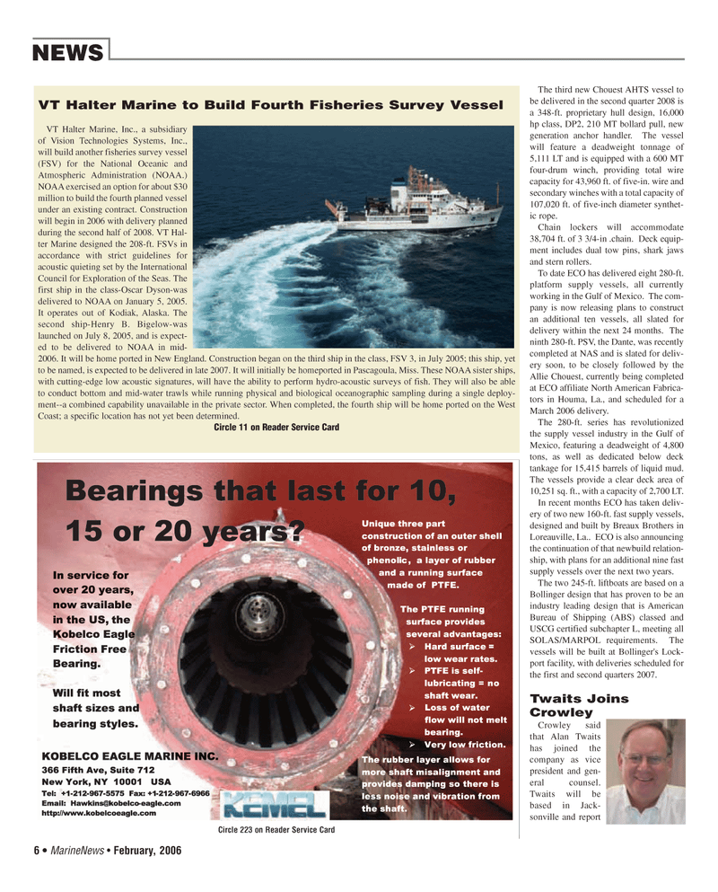 Marine News Magazine, page 6,  Feb 2006