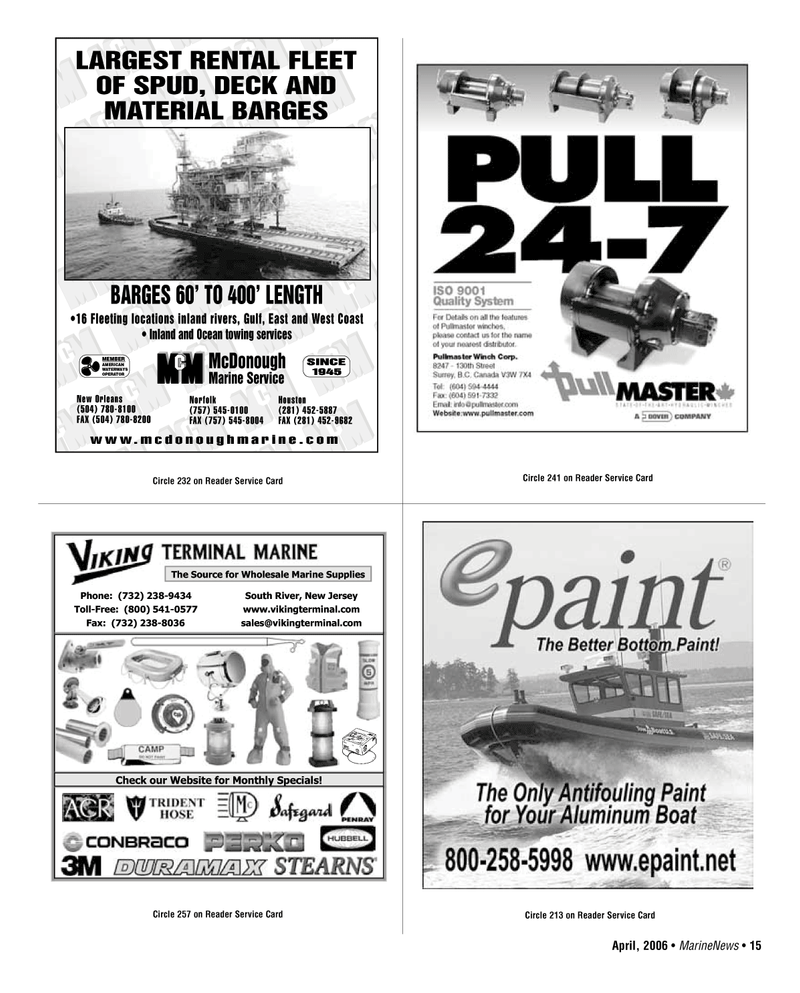Marine News Magazine, page 15,  Apr 2006