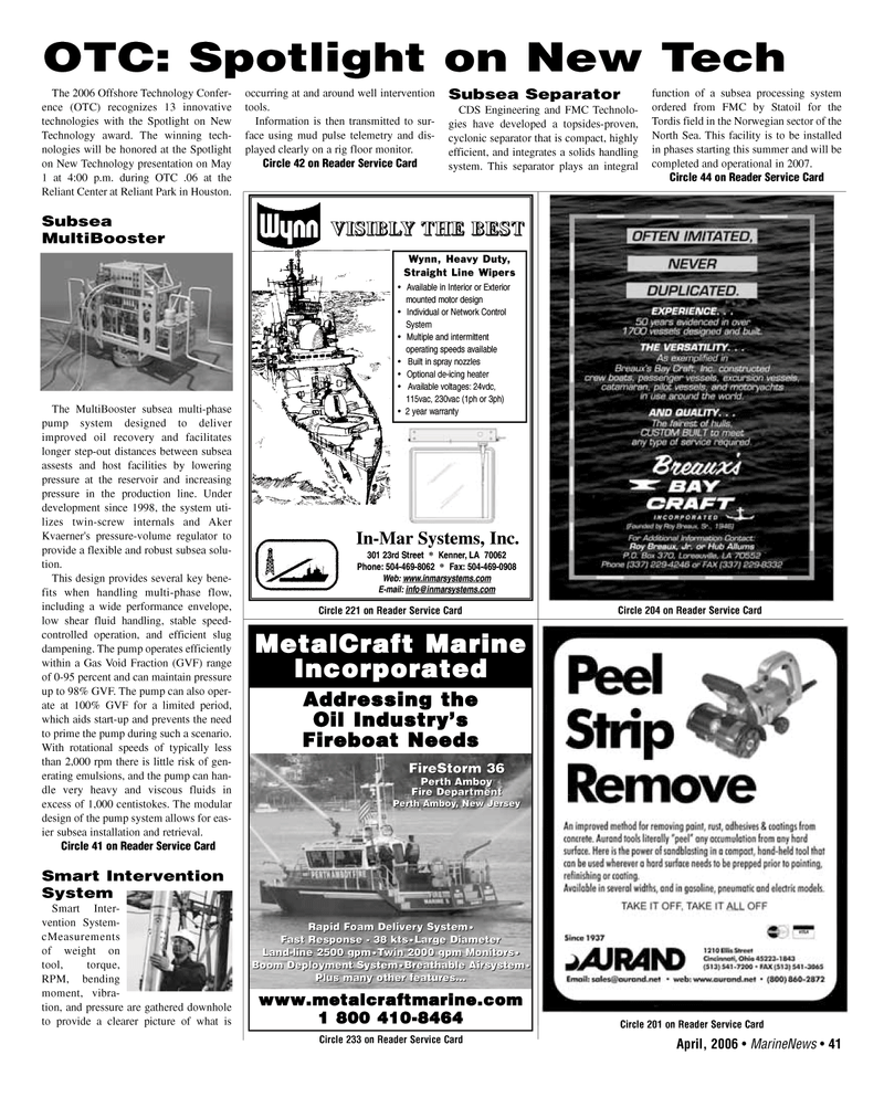 Marine News Magazine, page 41,  Apr 2006