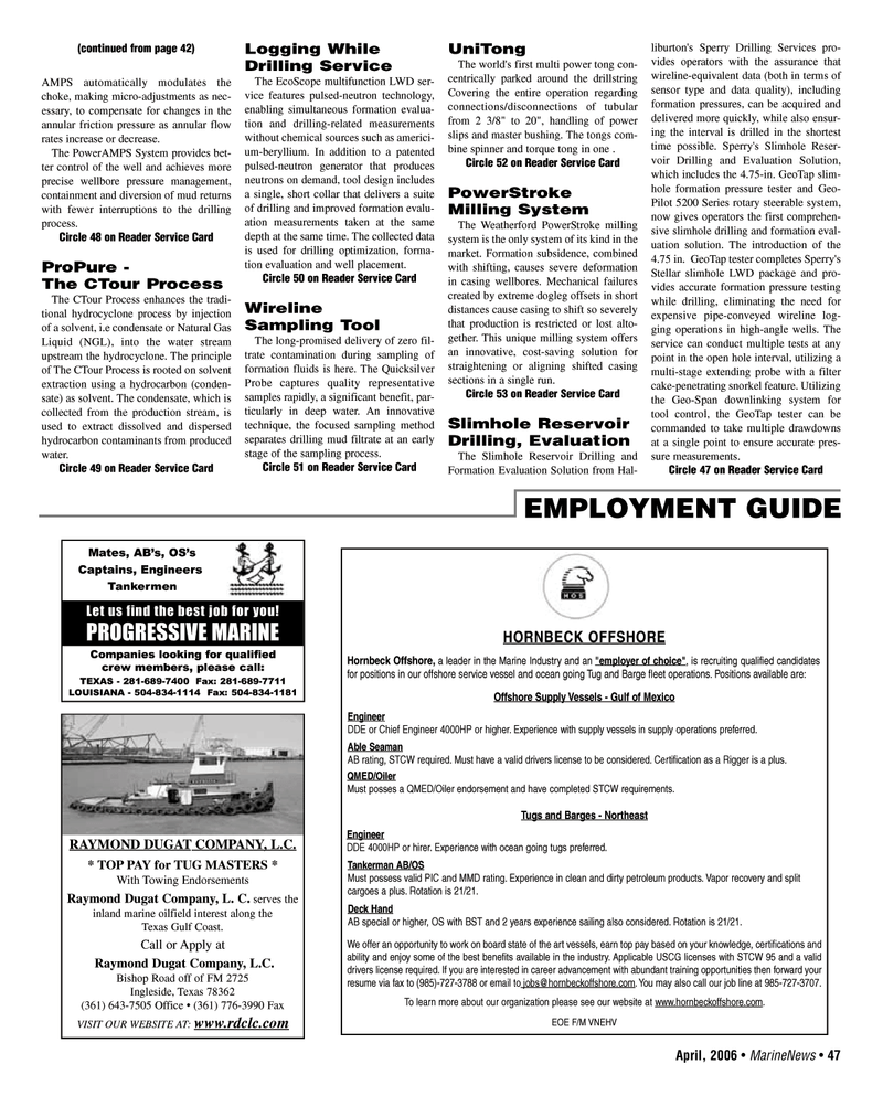 Marine News Magazine, page 47,  Apr 2006