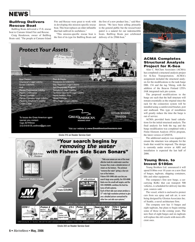 Marine News Magazine, page 6,  May 2006