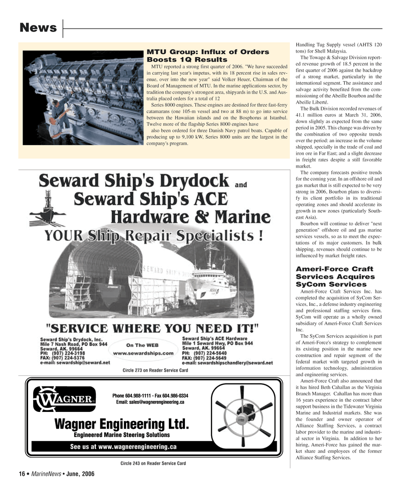 Marine News Magazine, page 16,  Jun 2006