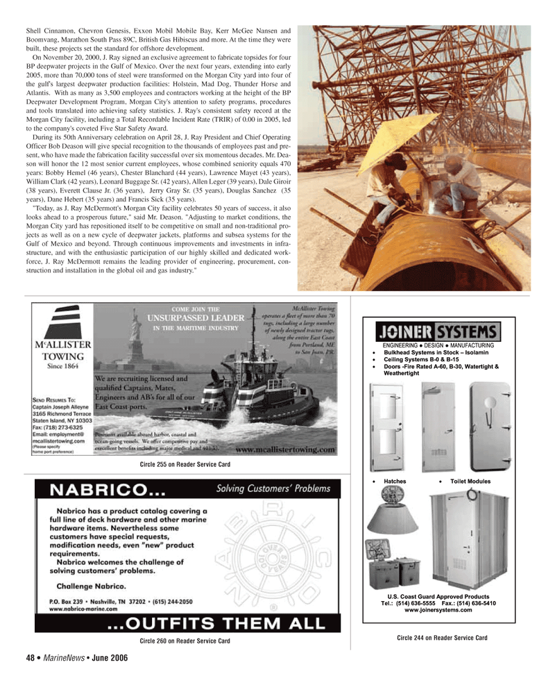Marine News Magazine, page 48,  Jun 2006