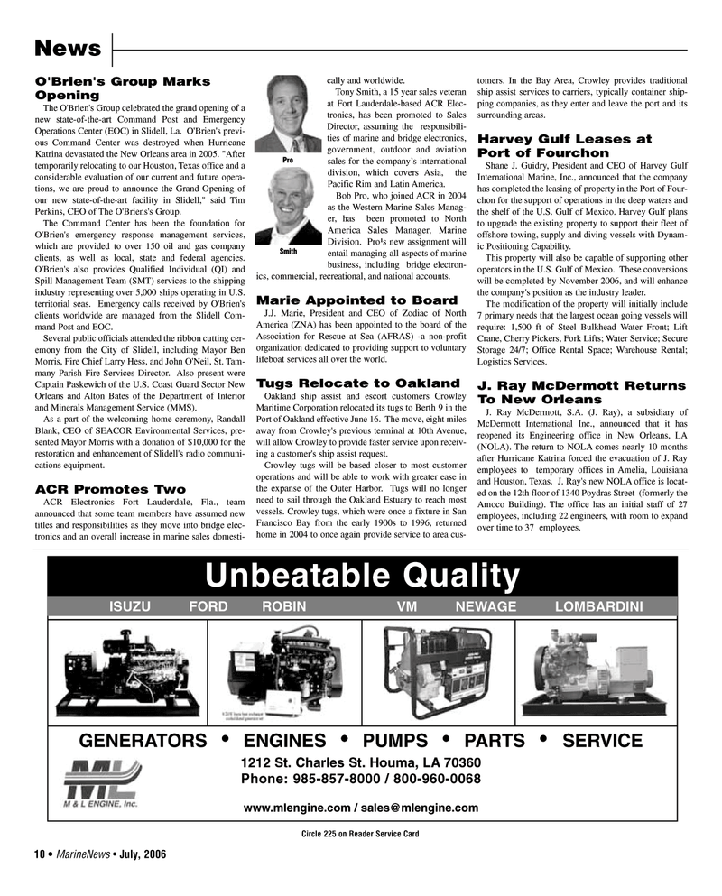 Marine News Magazine, page 10,  Jul 2006