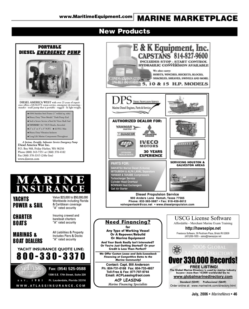 Marine News Magazine, page 46,  Jul 2006