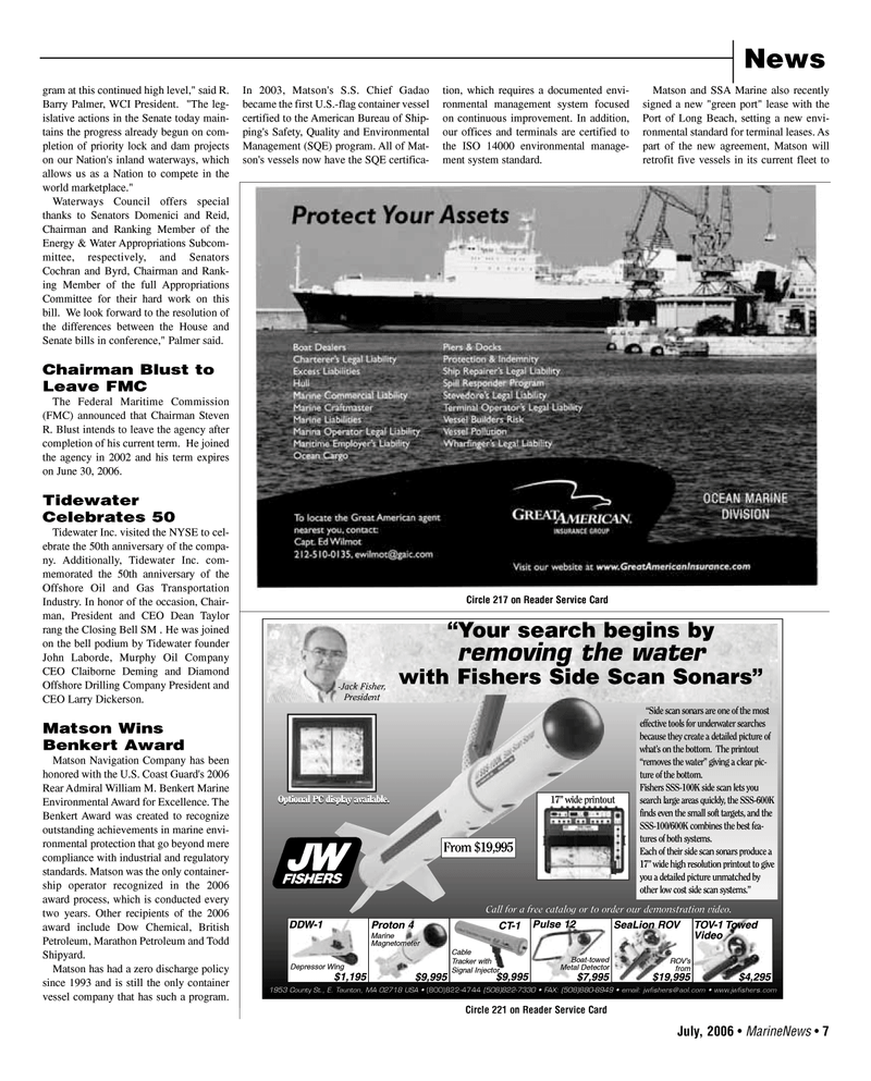 Marine News Magazine, page 7,  Jul 2006