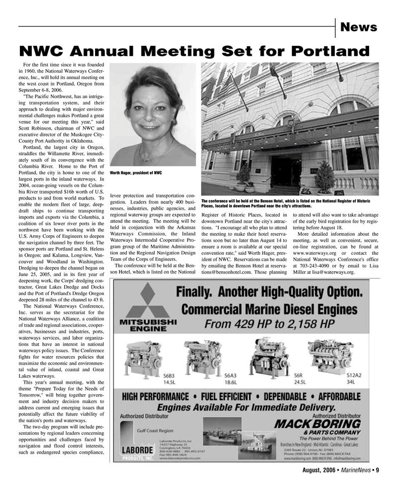 Marine News Magazine, page 9,  Aug 2006