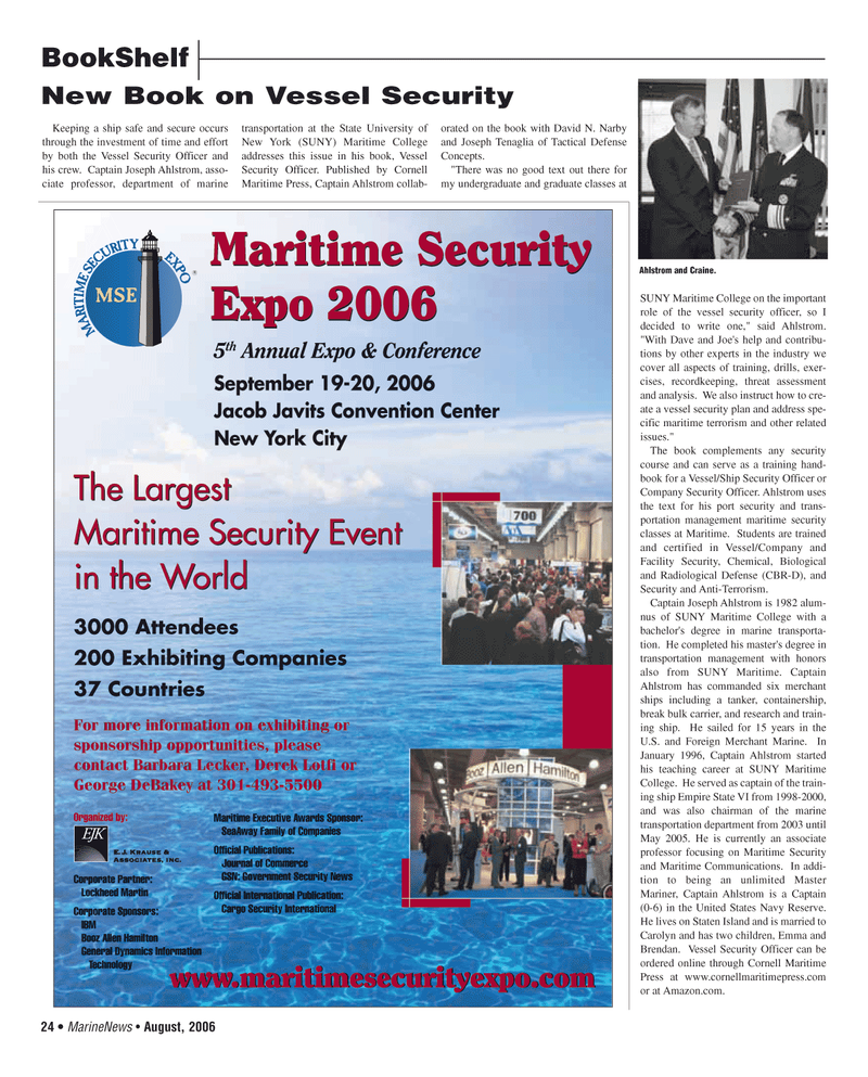 Marine News Magazine, page 24,  Aug 2006