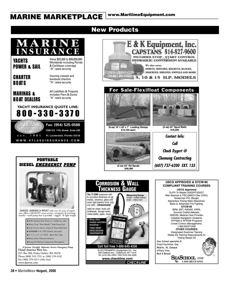 Marine News Magazine, page 38,  Aug 2006