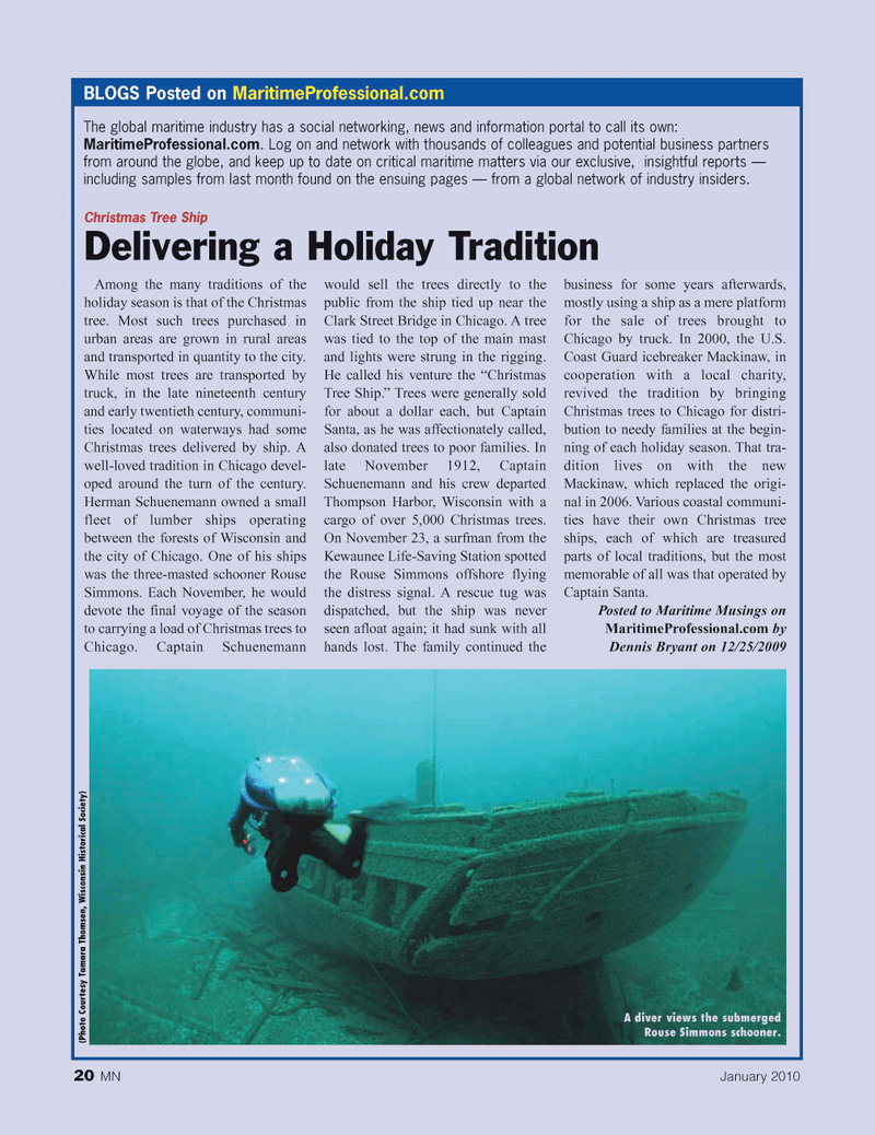 Marine News Magazine, page 20,  Jan 2, 2010
