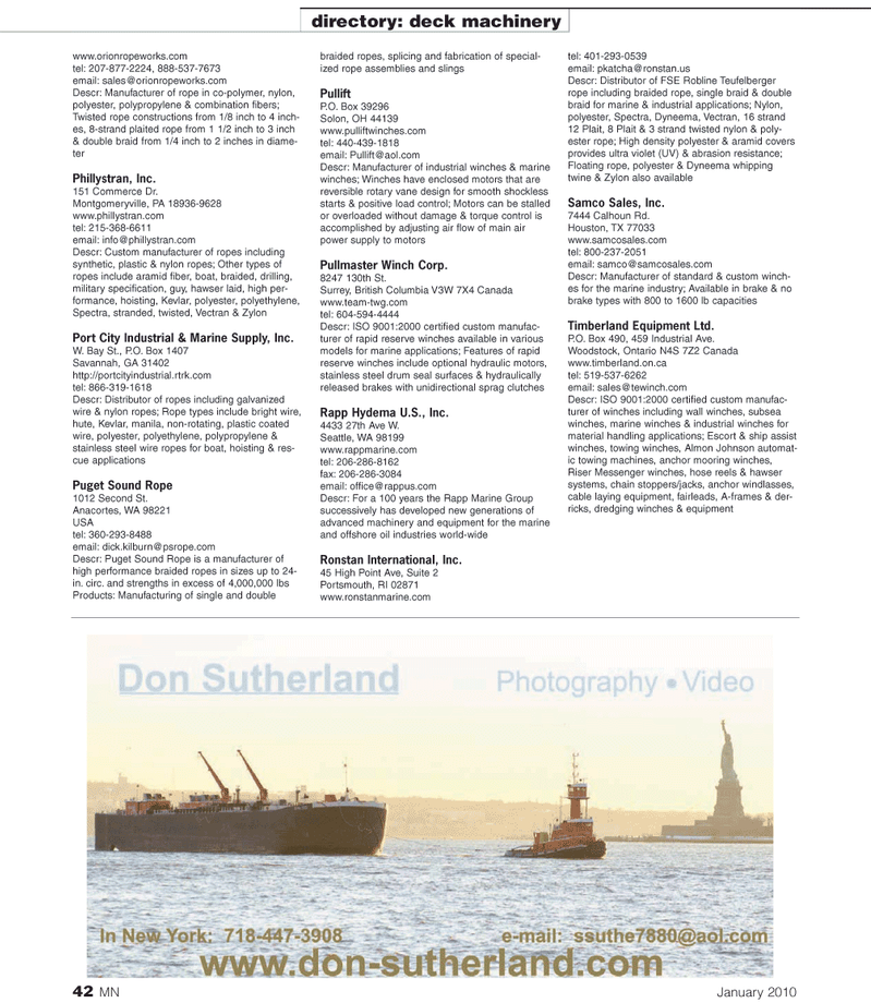 Marine News Magazine, page 42,  Jan 2, 2010