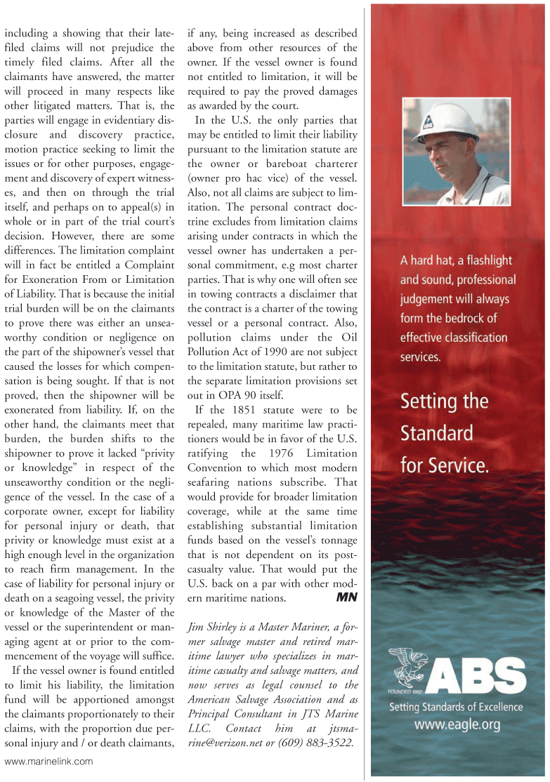 Marine News Magazine, page 23,  Oct 2010