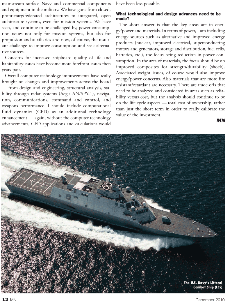 Marine News Magazine, page 12,  Dec 2010