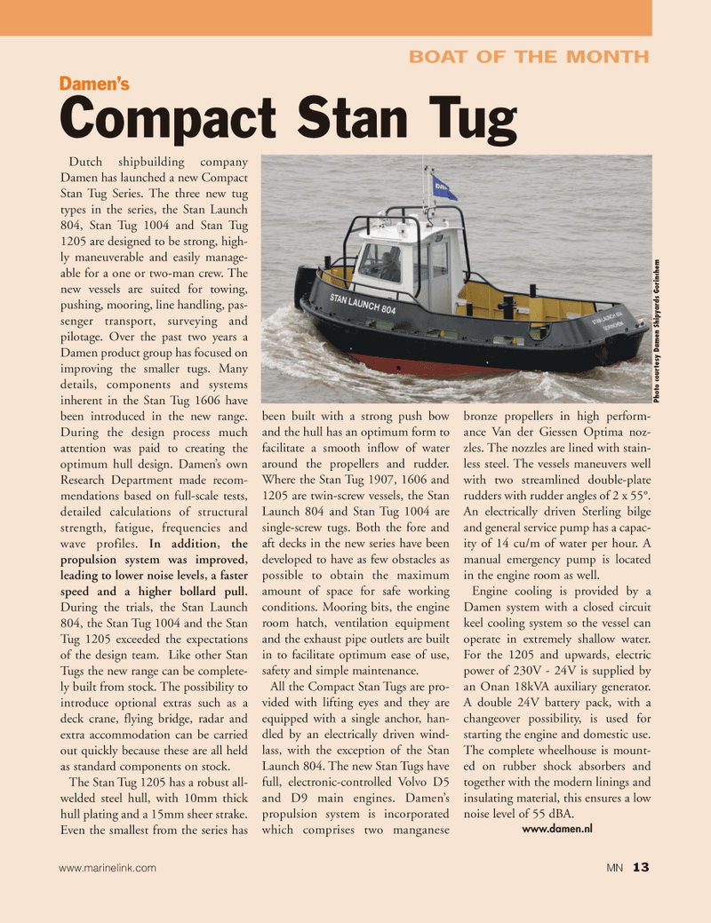 Marine News Magazine, page 13,  Jan 2011