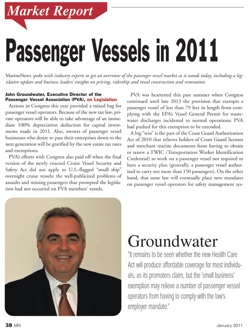 Marine News Magazine, page 38,  Jan 2011