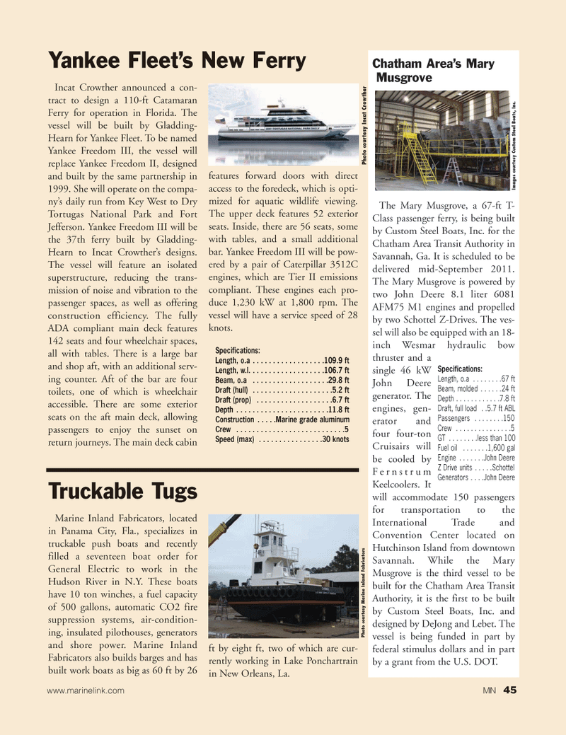 Marine News Magazine, page 45,  Jan 2011