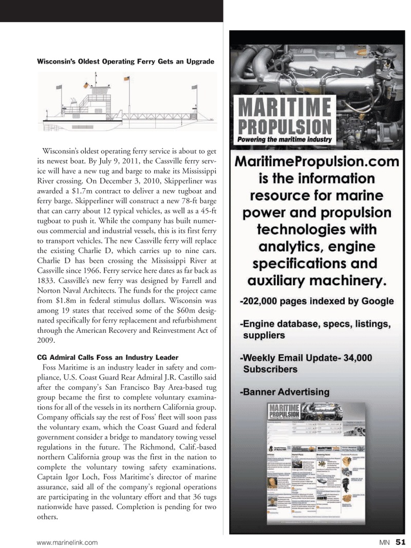 Marine News Magazine, page 51,  Jan 2011