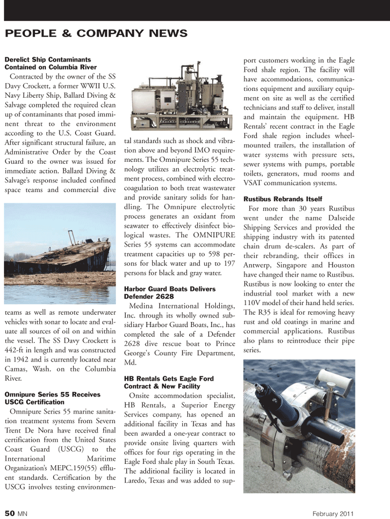 Marine News Magazine, page 50,  Feb 2011