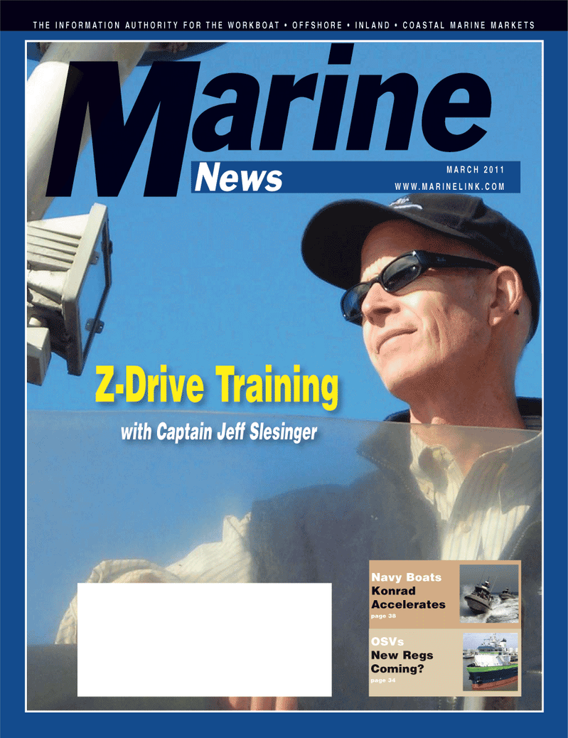 Marine News Magazine Cover Mar 2011 - Marine Training & Education Edition 