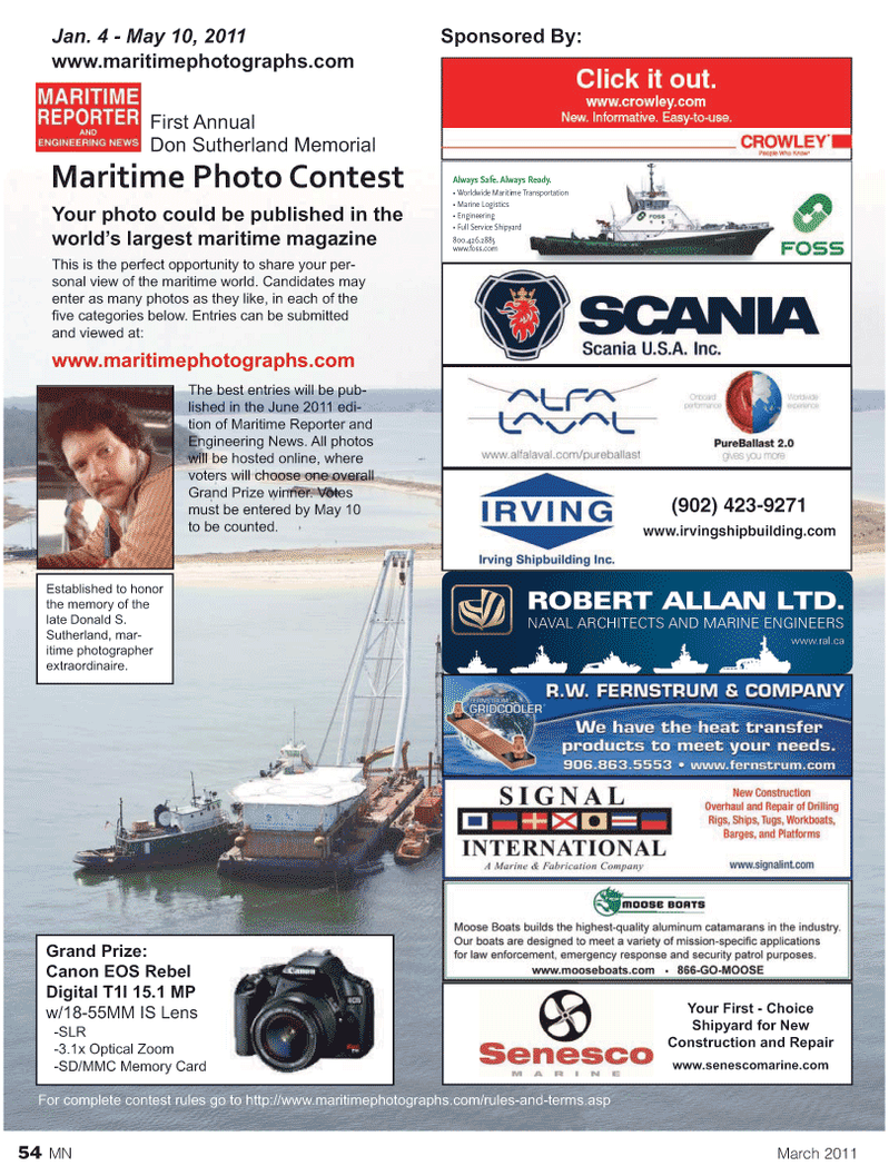 Marine News Magazine, page 54,  Mar 2011