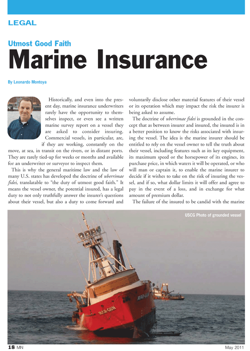 Marine News Magazine, page 18,  May 2011